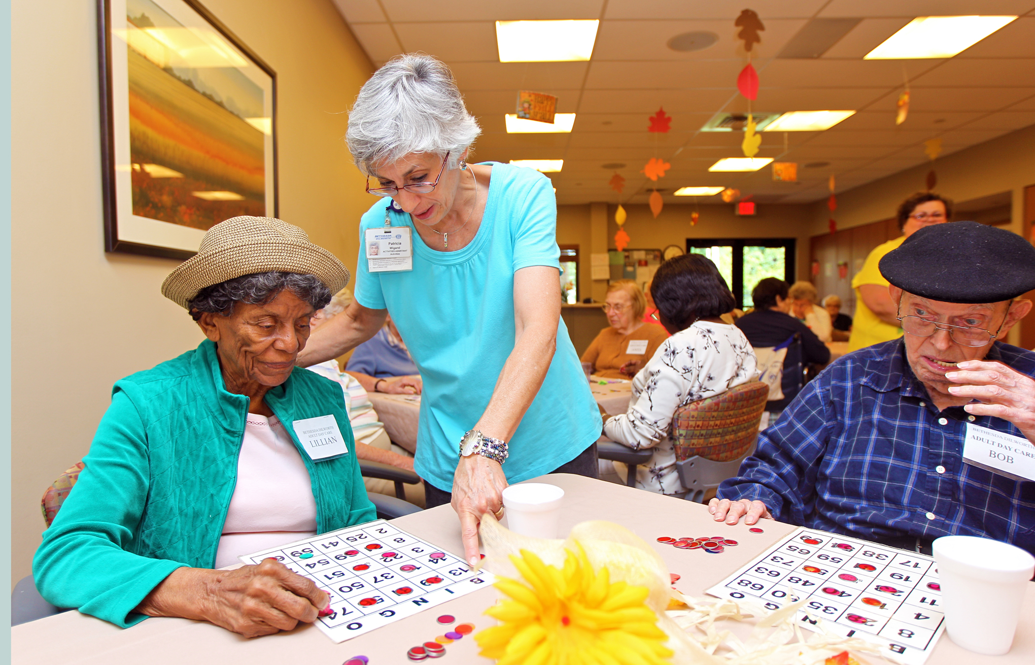 Gentle group exercise and movement at the center